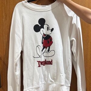 White Mickey Mouse Disneyland Sweatshirt